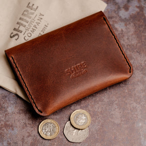 Pouch Wallet - Press Stud- Heavyweight Leather