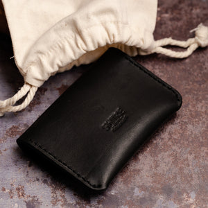 Pouch Wallet - Press Stud- Heavyweight Leather