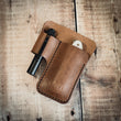 Load image into Gallery viewer, EDC Leather Knife Case - Belt Clip - Holster Clip, Benchmade, Cold Steel, Spyderco Leatherman Tools, Buck Knife SAK Knife, Swiss Army knife, victorinox Knife. Olight, FENIX, EDC, everyday carry - Handcrafted, UK made SHIRE SUPPLY COMPANY
