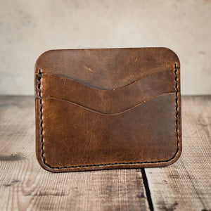 Minimalist Card Wallet - Mens simple wallet, EDC, everyday carry - Handcrafted, UK made SHIRE SUPPLY COMPANY