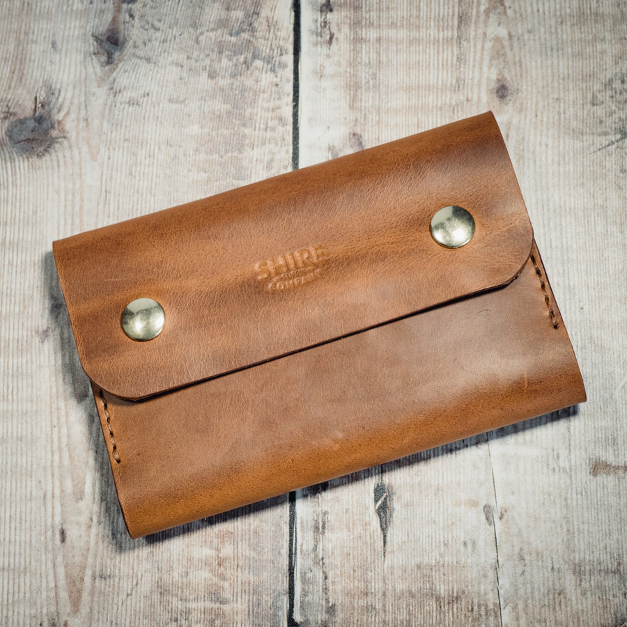 Field Notes EDC Notebook Case Leather Notebook passport case, travel wallet, EDC, everyday carry - Handcrafted, UK made SHIRE SUPPLY COMPANY